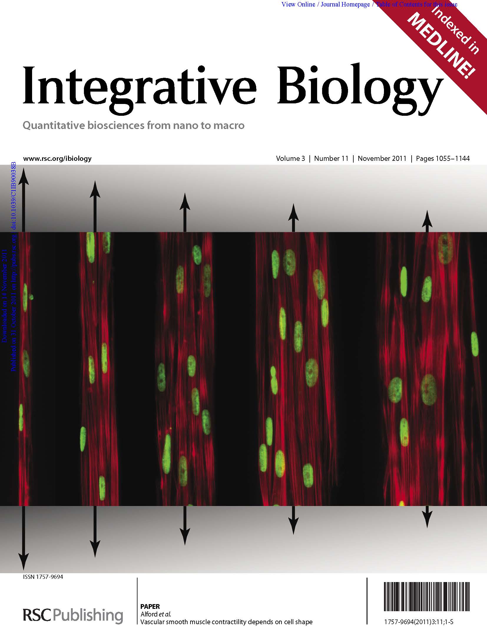 Integrative Biology journal cover.
